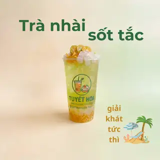 Trà nhài sốt tắc - 22.000 ₫ tại Trà trái cây tươi & Tré trộn TUYẾT HOA - Dương Bá Trạc