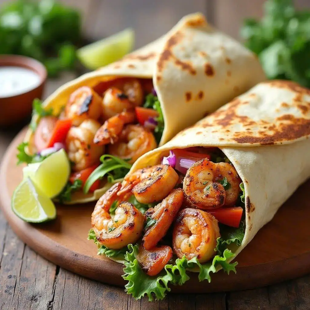 Hình ảnh Bánh Tacos Tôm Bơ Tỏi