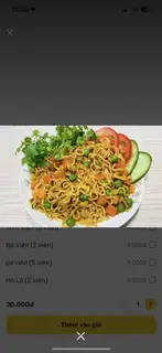 Hình ảnh Mì / Mỳ trộn rau củ