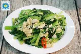Hình ảnh Cơm rang tóp mỡ xào cải
