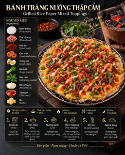 Hình ảnh Bánh tráng nướng thập cẩm