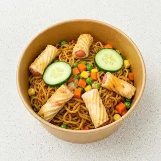 Hình ảnh Mỳ trộn mực xoắn