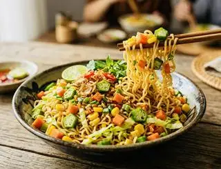 Hình ảnh Mỳ Trộn Rau Củ