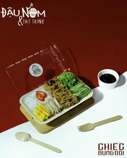 Bún đậu nấm & thịt trứng - Tặng 1 nước - 57.000 ₫ tại Chiếc Bụng Đói - Bún Nước Tương - Trần Hữu Trang