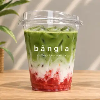 Hình ảnh Matcha latte dâu