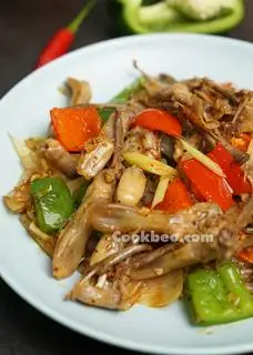 Hình ảnh Lưỡi vịt xào sả ớt