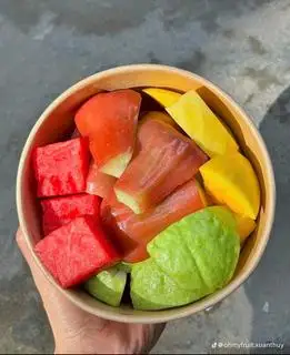 Hình ảnh Box 600g: Roi an phước + Ổi giòn k hạt+ xoài chín+ dưa hấu