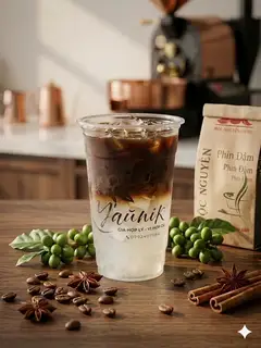 Hình ảnh Americano Dừa ( Arabica Cầu đất )