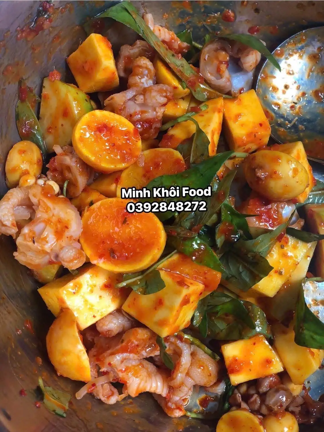 Chân Gà Mix Trứng Non Phần Lớn  - 130.000 ₫ tại Chân Gà Sốt Thái Minh Khôi Food - Phạm Văn Hai