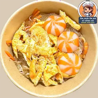 Miến Trộn Khô + Trứng Cắt Sợi + Bánh Bao Trứng Cá Hồi (3v) - 55.000 ₫ tại Angel Liu - Mì Trộn Sủi Cảo Hoành Thánh, Mì Cay & Miến Trộn - Lê Ngã