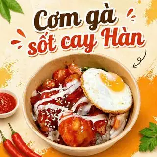Hình ảnh Cơm gà sốt cay Hàn