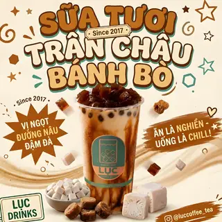 [FL 19k] Sữa Tươi Trân Châu Bánh Bò - 19.000 ₫ tại Lục Cafe - Trường Sa