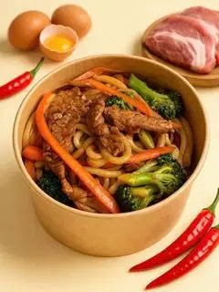 Hình ảnh Mì Udon Xào Bò