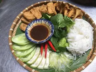 Bún đậu mắm nêm - 75.000 ₫ tại Nhà Hàng Chay AMITABA - Nguyễn Thái Học