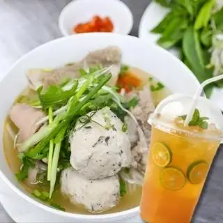Hình ảnh Combo Bún Mọc + Trà Tắc
