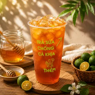 Hình ảnh Hồng Trà Tắc Mật Ong nâu