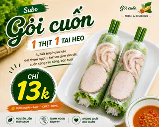 Hình ảnh GỎI CUỐN THỊT+TAI HEO - 1 CUỐN