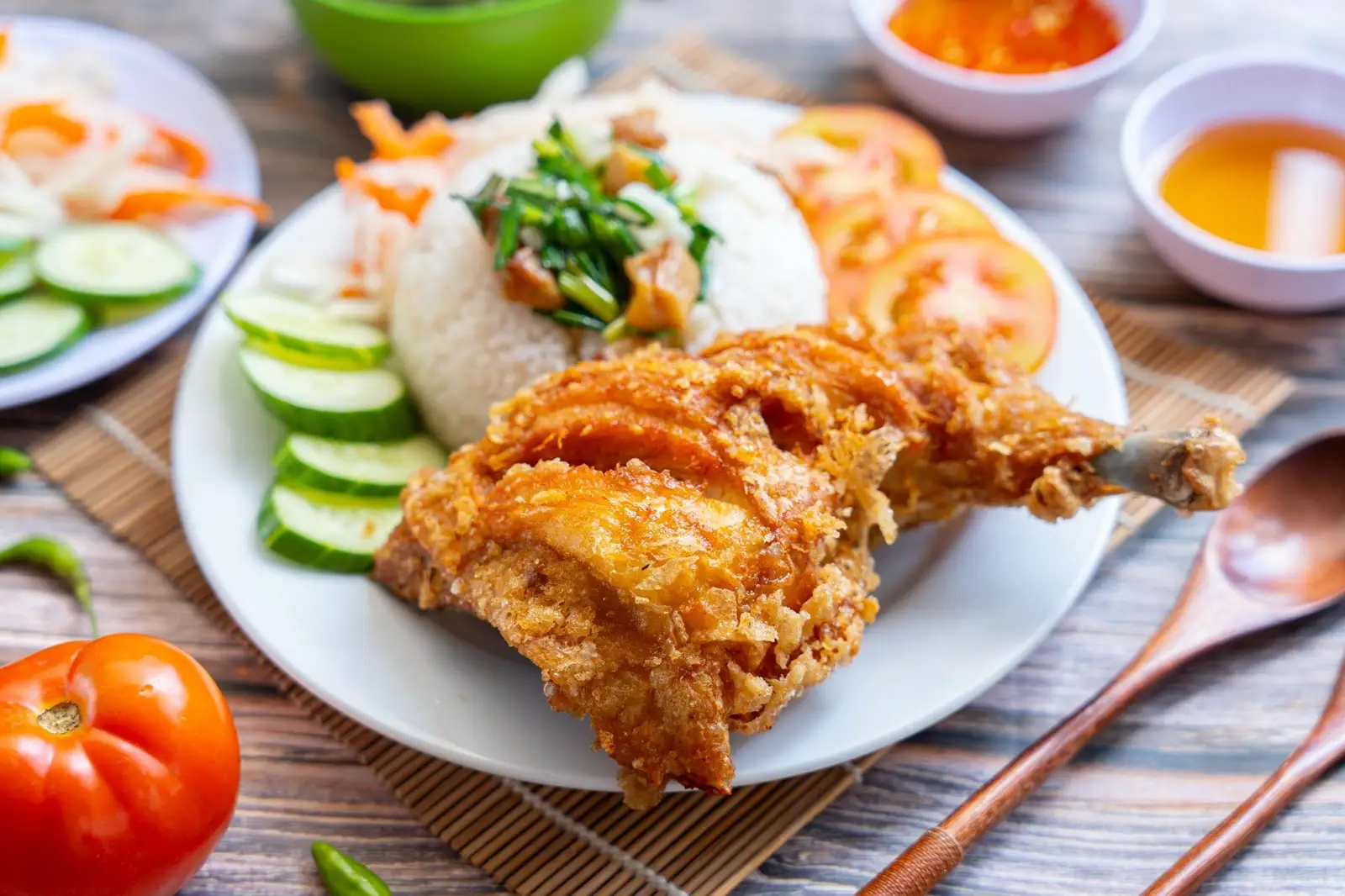 Cơm Đùi Gà Lớn - 55.000 ₫ tại Cơm Tấm A Tài - Phạm Hùng