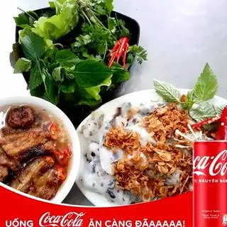 Hình ảnh Bánh cuốn chả nướng - chả quế - CoCa