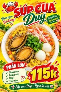 Hình ảnh Súp Cua Bào Ngư