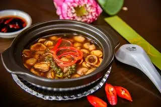 Nấm rơm sốt tiêu xanh chay - 65.000 ₫ tại Nhà Hàng Chay Hồ Lô Gia - Phạm Văn Chí