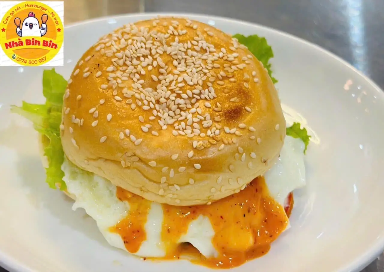 Hình ảnh Hamburger trứng