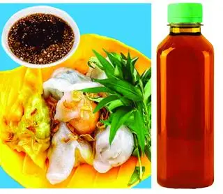 Hình ảnh Há cảo + Nước sâm bông cúc