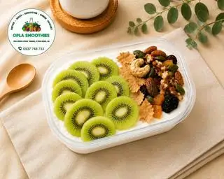 (G7) Kiwi - sữa chua Hy Lạp - hạt dinh dưỡng - 55.000 ₫ tại Trái Cây Healthy Opla Farm - Đinh Công Tráng