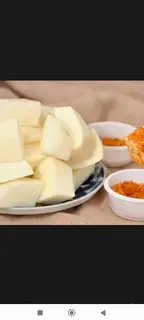 Hình ảnh củ sắn gọt sẵn