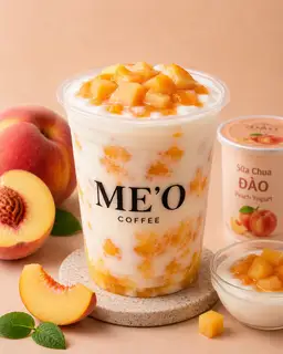 Yaourt đào - 36.000 ₫ tại ME’O - Cà Phê, Latte & Trà - Phan Văn Hân