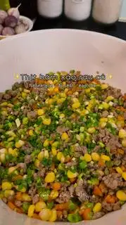 Hình ảnh Cơm Thịt Băm + Lạc Rang