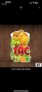 Trà tắc - 15.000 ₫ tại Bún Cá Vị Bắc - Khu Dân Cư Caric