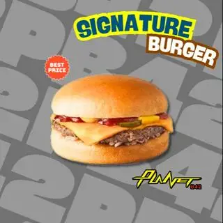 SMASHED CHEESE BURGER - 45.000 ₫ tại PLANET B42 Fast Food Station - Tacos Pháp & Burger- Khánh Hội