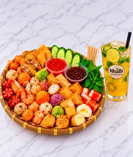 Hình ảnh Combo 4 - Mẹt thập cẩm vừa + trà tắc