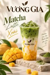Hình ảnh Matcha latte xoài (L)