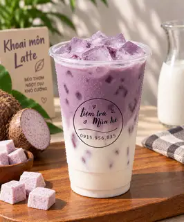 Hình ảnh Khoai môn latte