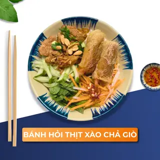 Hình ảnh BÁNH HỎI THỊT XÀO + CHẢ GIÒ