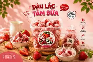 Dâu Tắm Sữa - 65.000 ₫ tại Dâu Lắc Té Re - Nguyễn Thượng Hiền