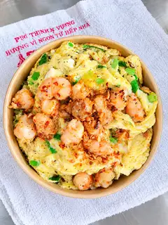 Hình ảnh Cơm Tôm Phủ Trứng 