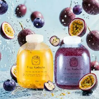Hình ảnh set thử nghiệm song hành - 1 chai có ga và 1 chai không ga - tặng kèm cốc đá