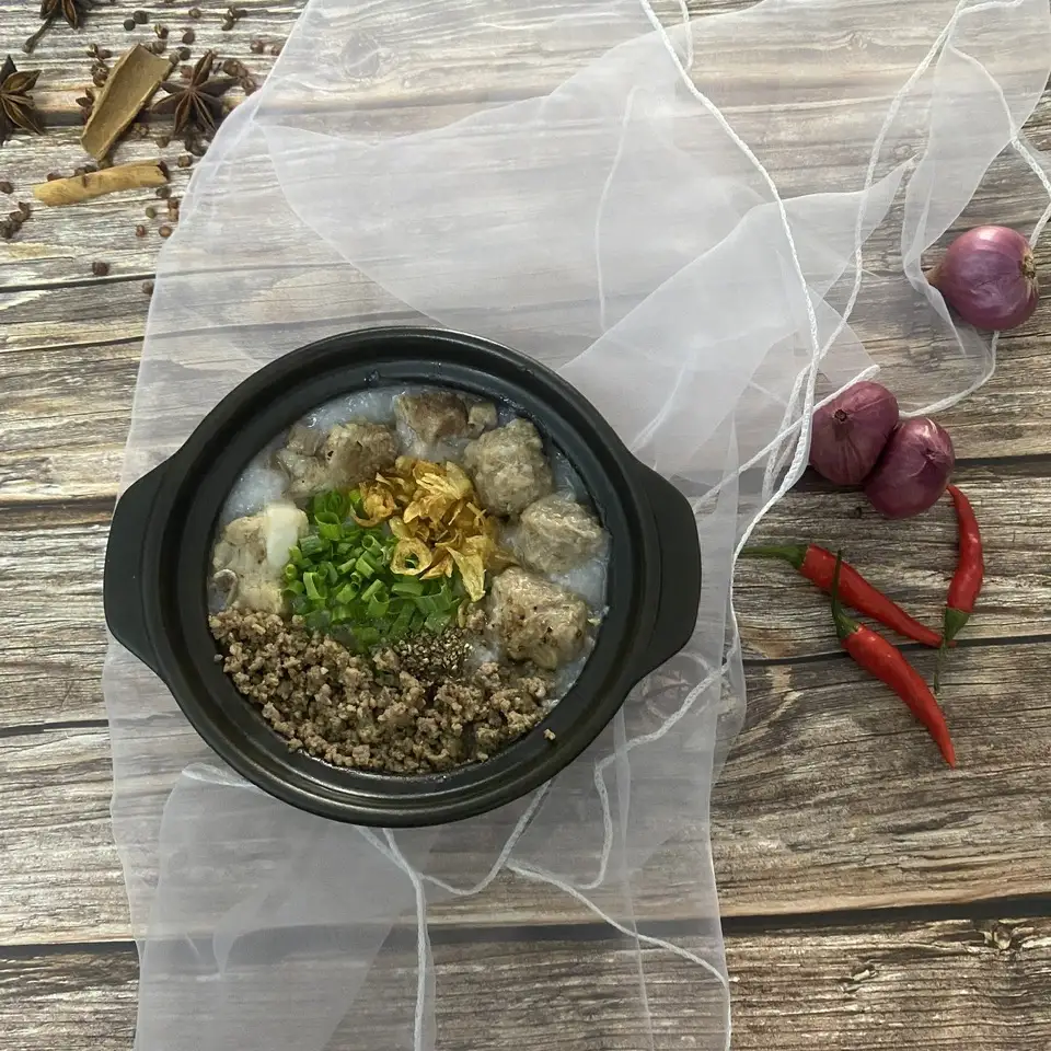 cháo sườn thịt bằm bò viên - 45.000 ₫ tại Cháo Sườn Kim Thành - Phan Đăng Lưu