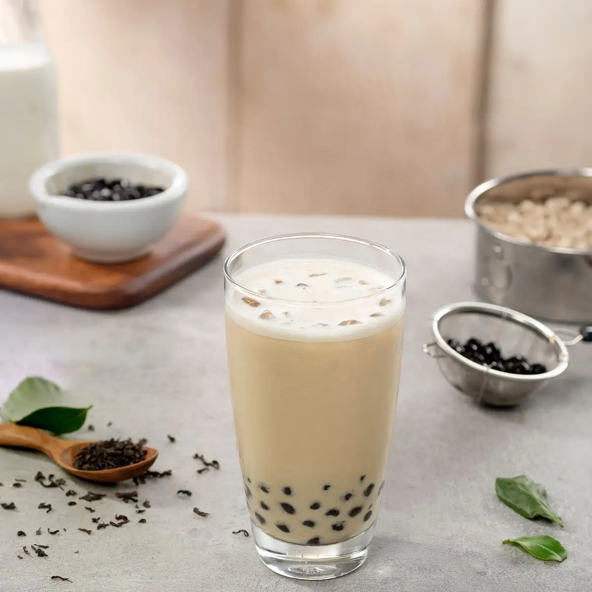 Trà sữa truyền thống trân châu - 25.000 ₫ tại Quỳnh Trà Sữa - Bánh Bông Lan Trứng Muối - Nguyễn Cảnh Chân