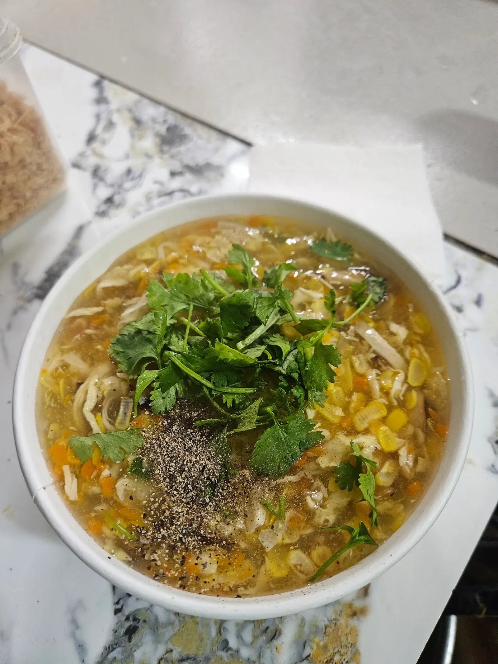 Hình ảnh Súp Gà Nấm Thanh Cua