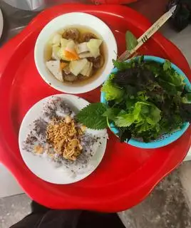 Hình ảnh bánh cuốn chả lẫn