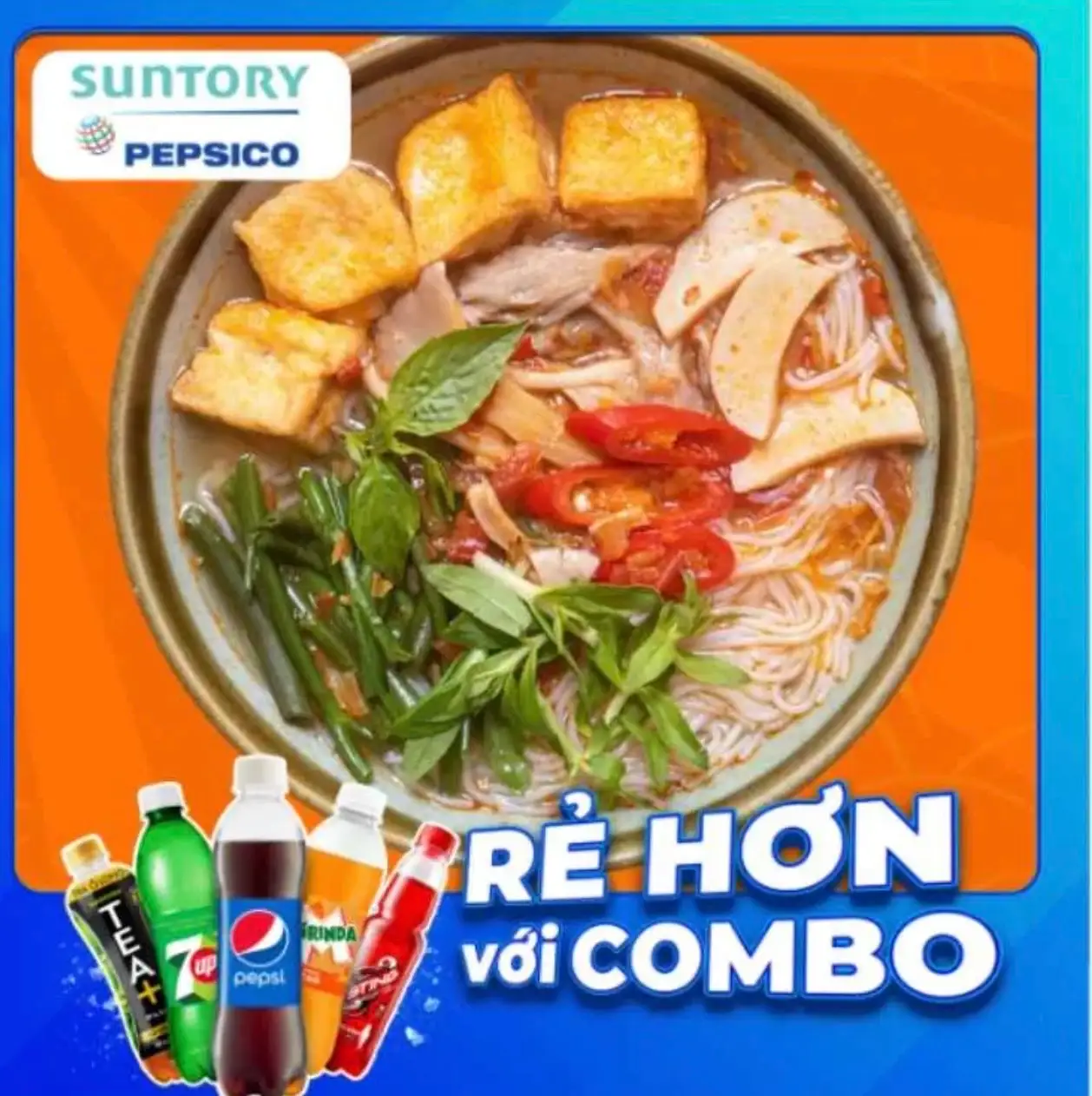 Hình ảnh Bún Thái Chay + Pepsi