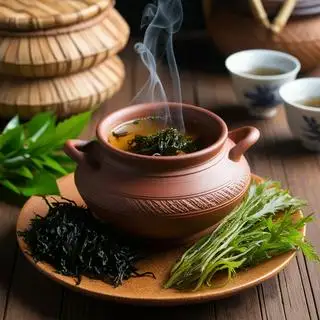 Hình ảnh Sâm Rong Biển Hoa Đậu Biếc (Ly)