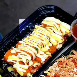 Hình ảnh Bánh Tráng Cuốn Mix Sốt