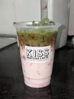 Hình ảnh Matcha latte dâu