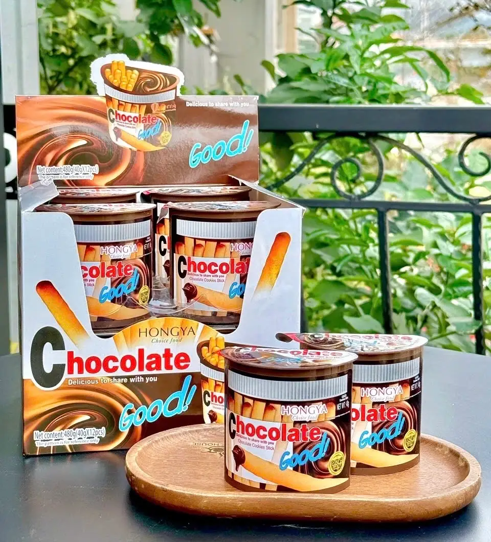 Hình ảnh BÁNH QUE CHẤM SOCOLA 40G