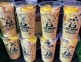 Hình ảnh Trà Sữa truyền thống full topping có bánh flan